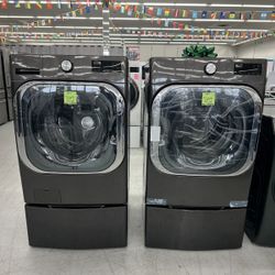 LG Mega Front Load Washer Dryer Set