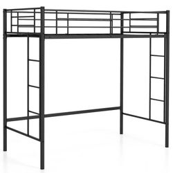 Brand New Twin Loft Bed with Desk Space – Heavy Duty Metal Frame