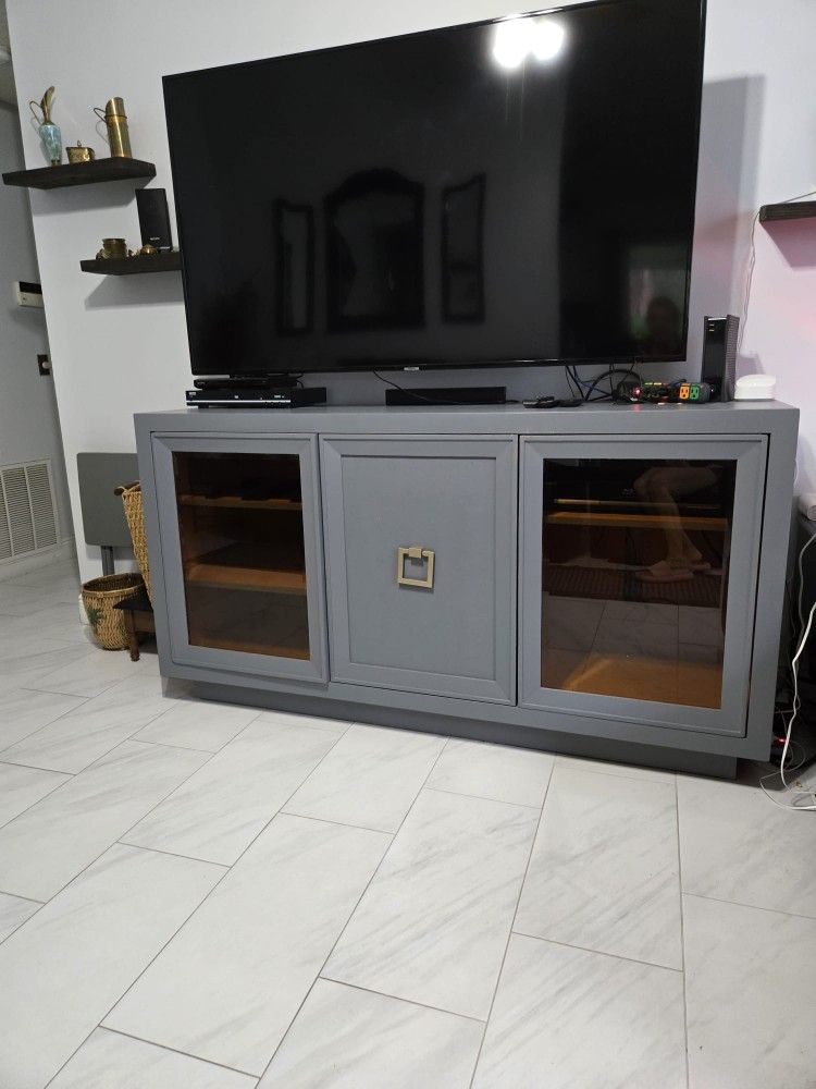 TV Console and Two Side Tables