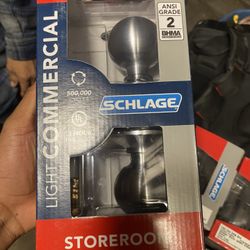 Schlage Commercial Storeroom Door Knob – ANSI Grade 2 (Fire Rated)