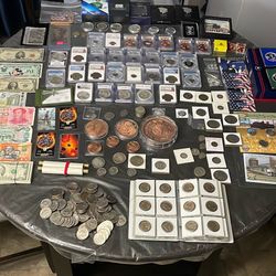 Coins And Silver And Gold 