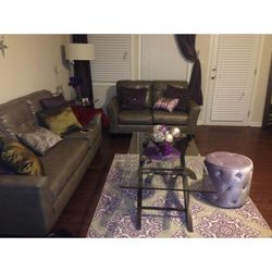 Complete Living Room Set- Sofa, Loveseat, Coffee and End Tables - $400