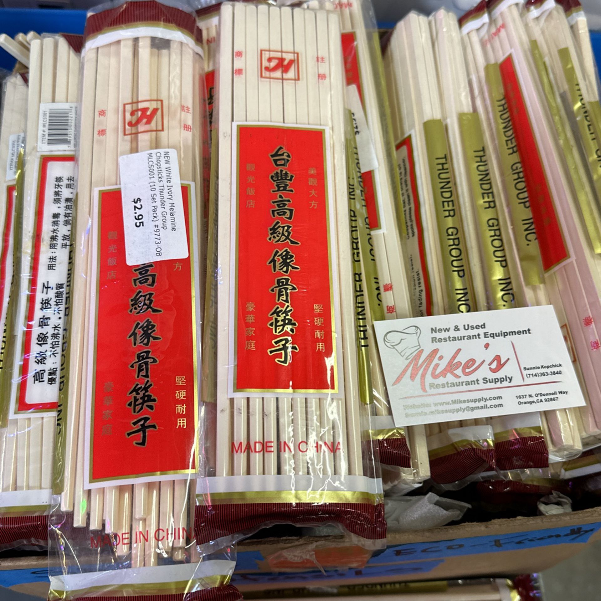 Melamine White Ivory Chopsticks NEW