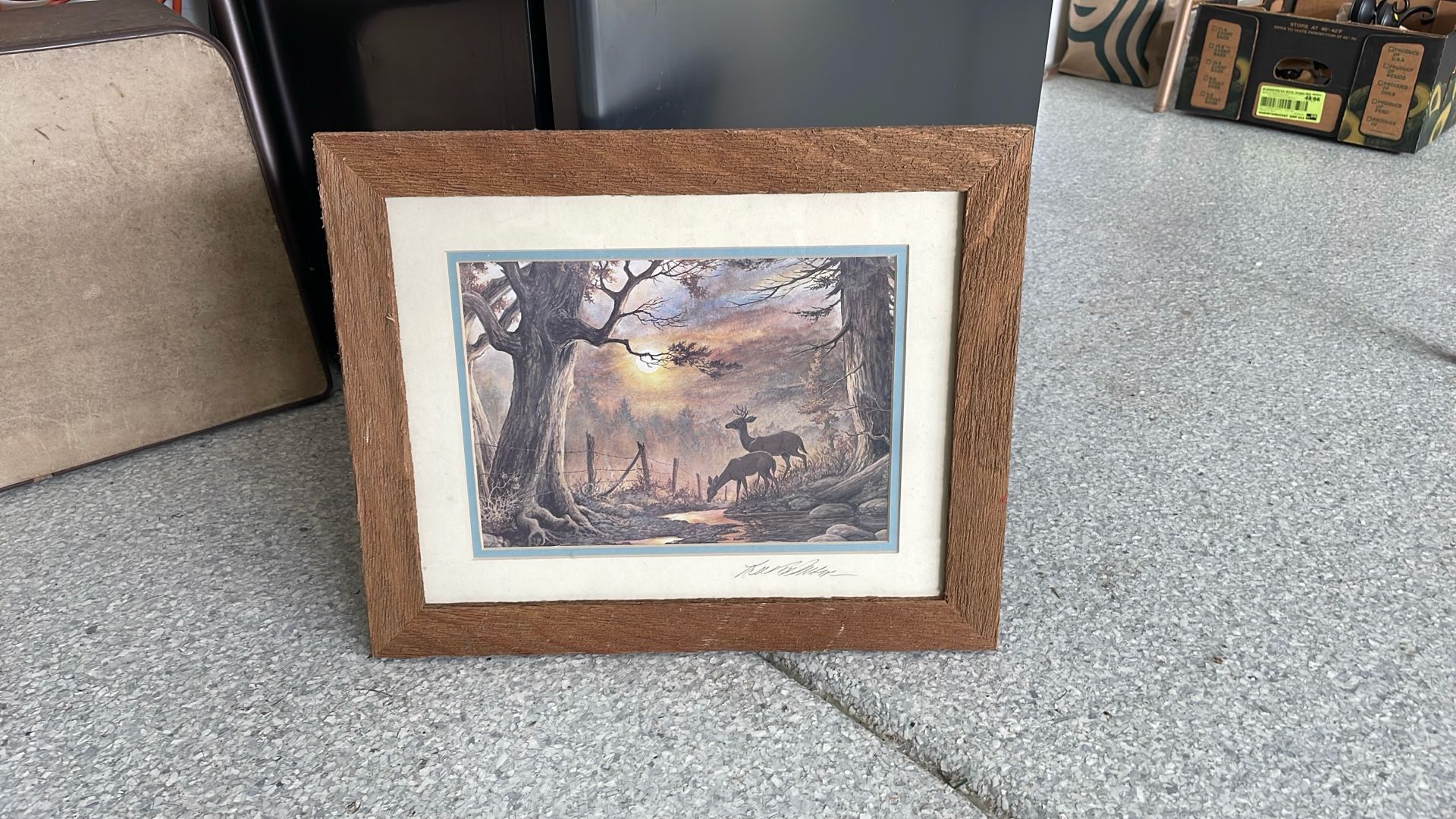 Picture print in frame
