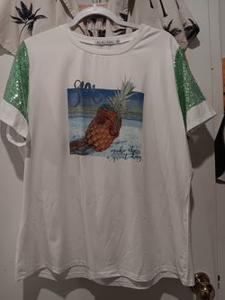 Beautiful Women's Shirt, Sparkling Pineapple 3XL