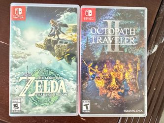 Switch games (Zelda Tears of the kingdom, octopath traveler 2)