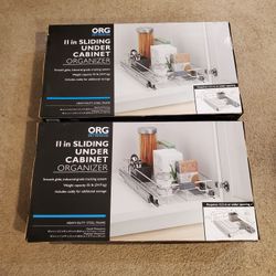 2 ‐ Under Cabinet Sliding Organizer ($45 EACH)