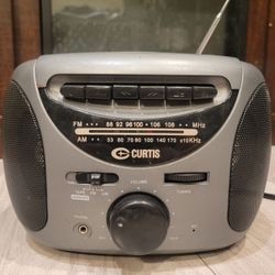 Curtis Am Fm Radio Cassette Player & Recorder | RC-231hHF Grey Tested & Works