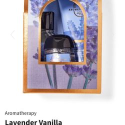 Bath And Body Works Aromatherapy Lavender Vanilla Sleep Holiday Gift Set With Travel Sized Hand Sanitizer,  Body Lotion And Body Wash Retail $15.95 
