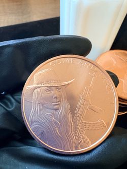 Stack of (10) 2020 Silver Shield "Come and Take It" 1 oz .999 Pure Copper Rounds