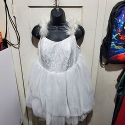 White tutu dress Size L