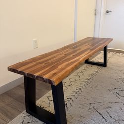 Solid Wood Bench 