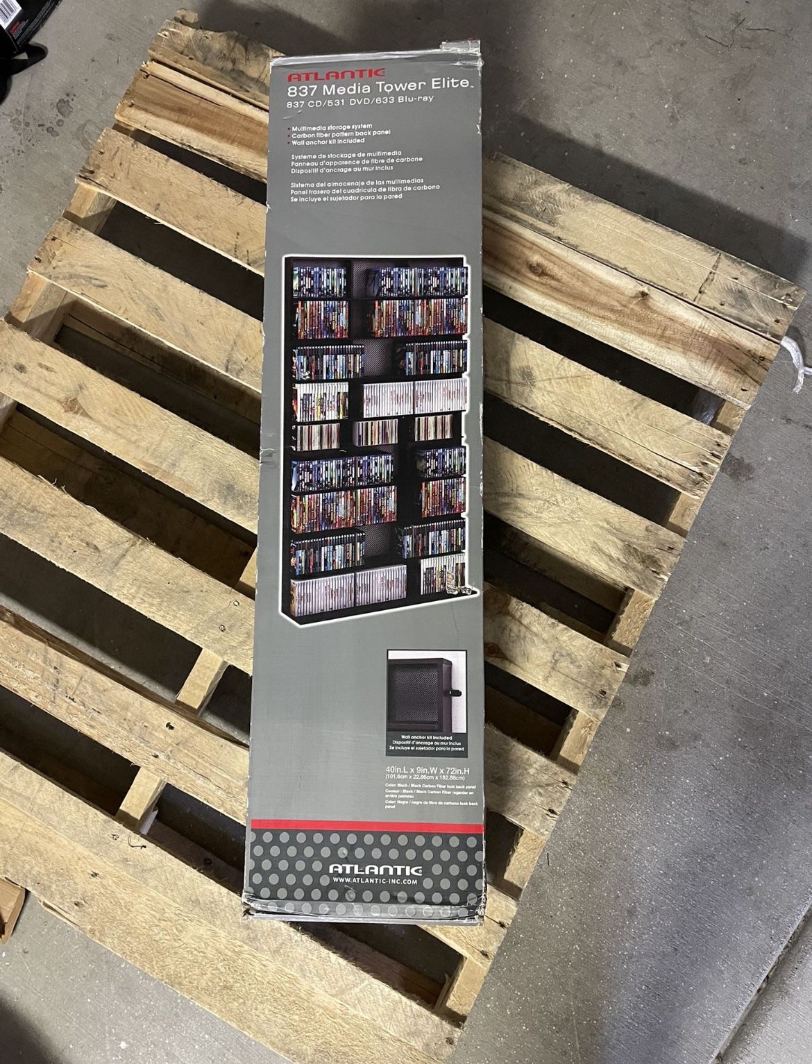 Atlantic - 72" Large Media Tower Elite