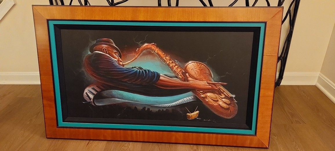 Framed Black Art "The Next Plateau" by Frank Morrison S&N Remarque LE Giclée