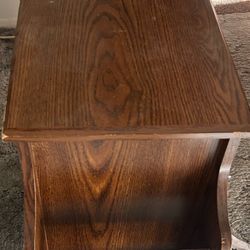 All Wood Side Table 