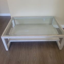 Gray Wooden Coffee Table 