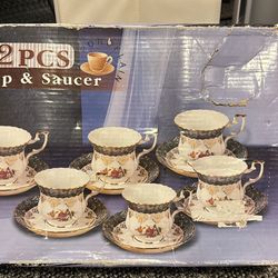 new ceramic tea set for six