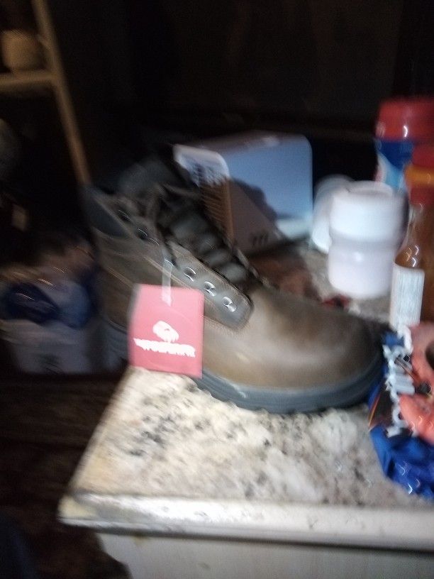Wolverine Work Boots Size 13 Steel Toe