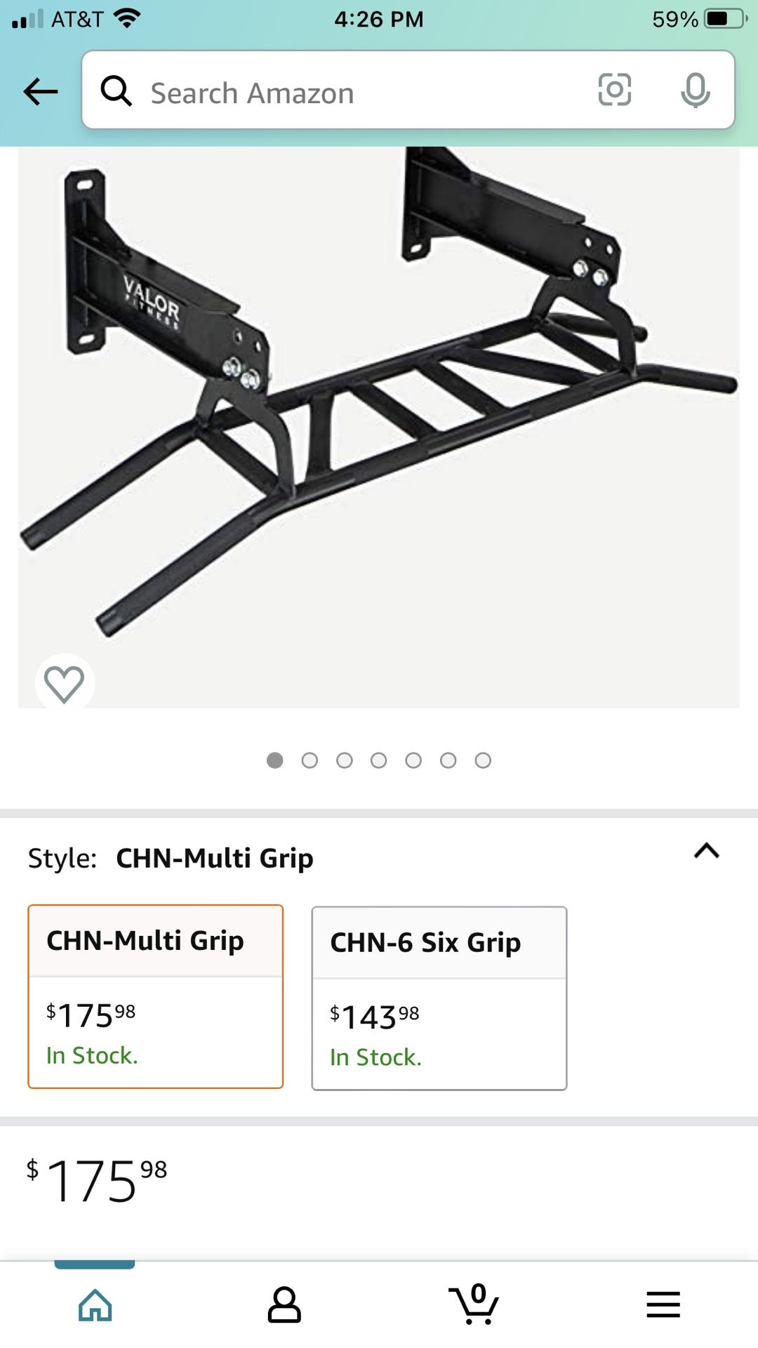 Brand New Valor Fitness Wall Mount Pull Up Bar