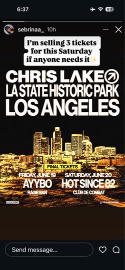 Friday Chris lake