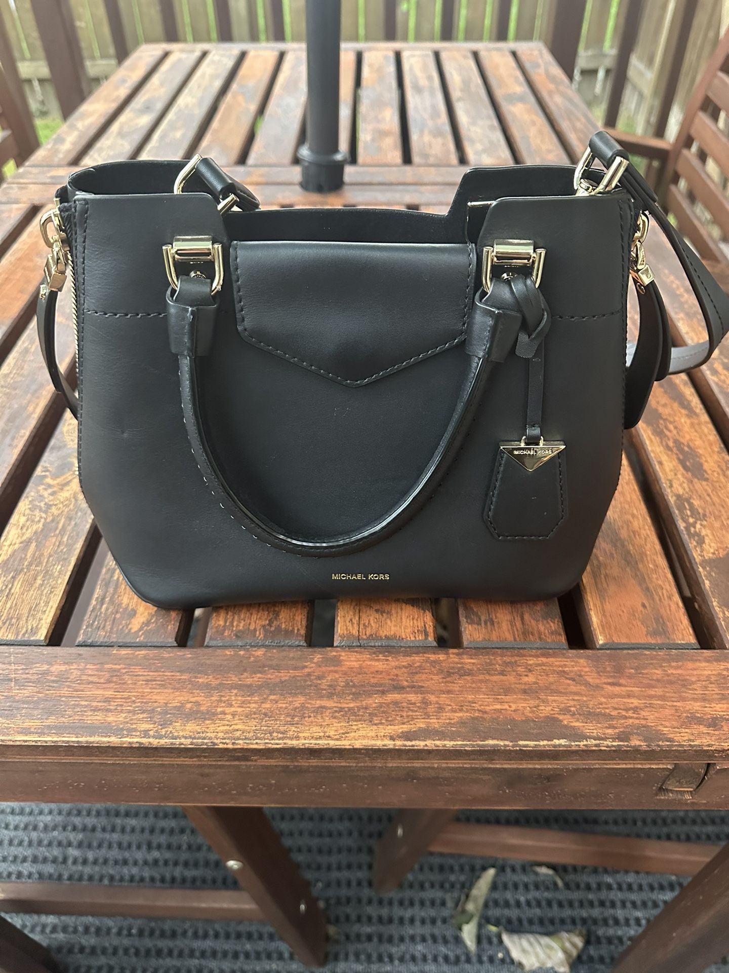 Michael Kors Black Leather Blakely Purse