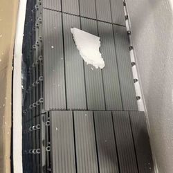 54 PCS Plastic Interlocking Patio Deck Tiles - 12" x 12" Waterproof Indoor Outdoor Flooring Grey  $70 