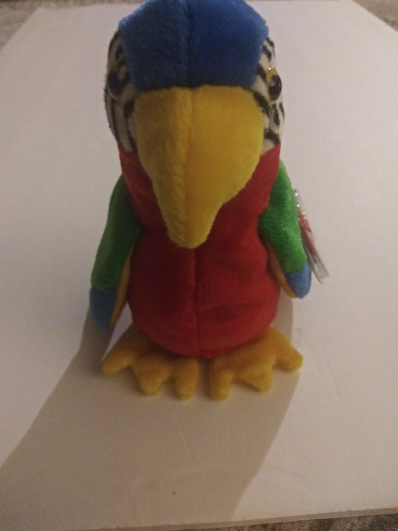 Beanie baby Jabber the parrot