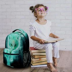 Nerxy Cool Cyan Wolf Backpacks 