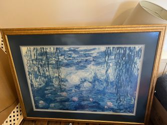 Large Vintage Framed Art Picture