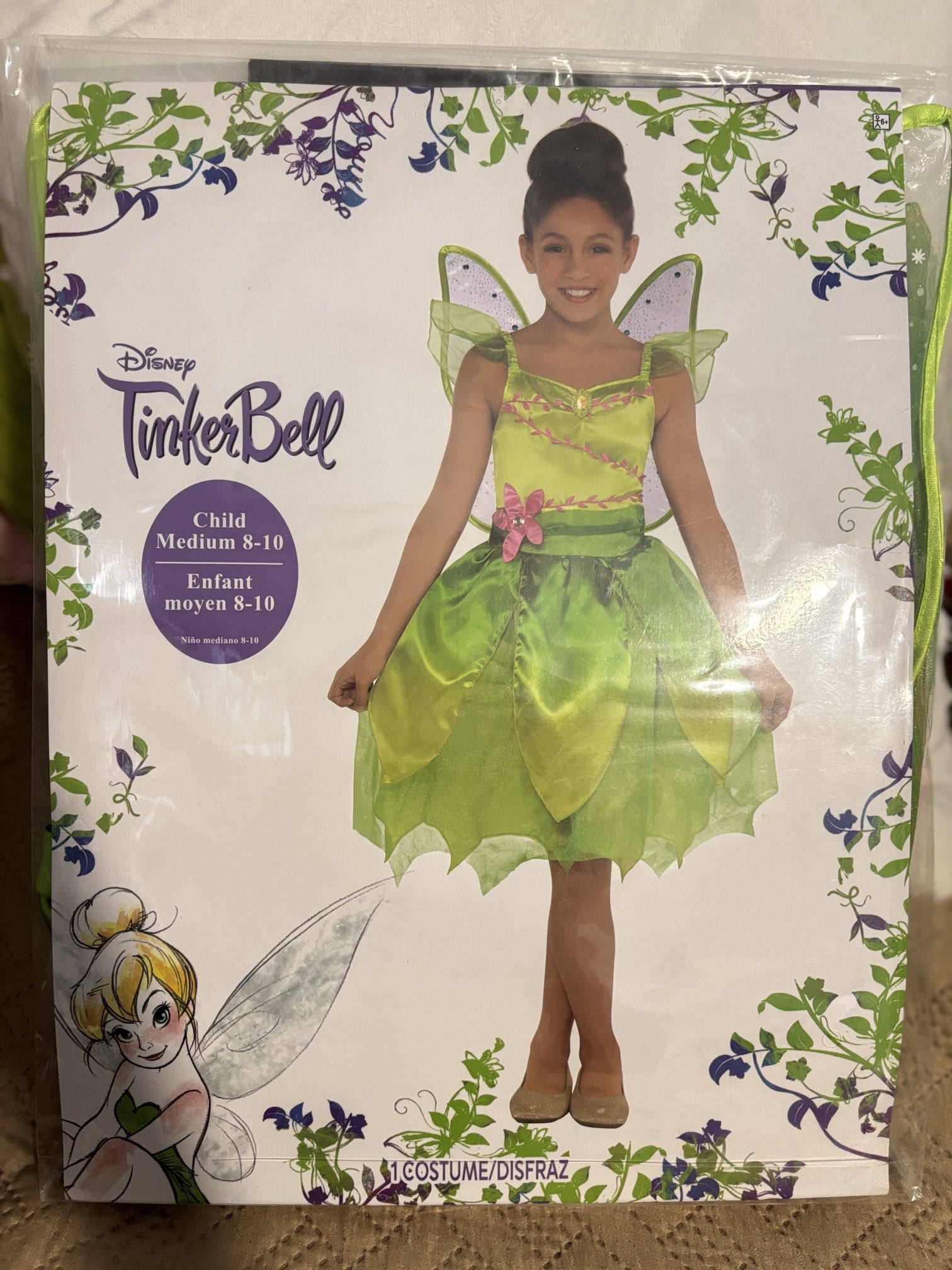 Tinker Bell Kids Costume Size Medium 
