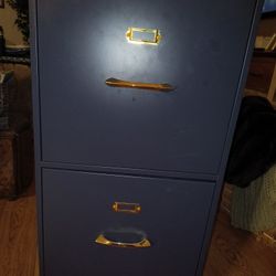 Blue File Cabinet 