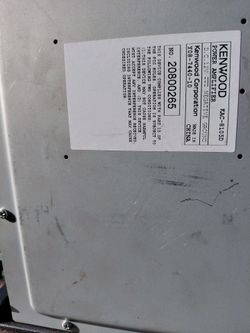 Kenwood  1000W one channel amp.