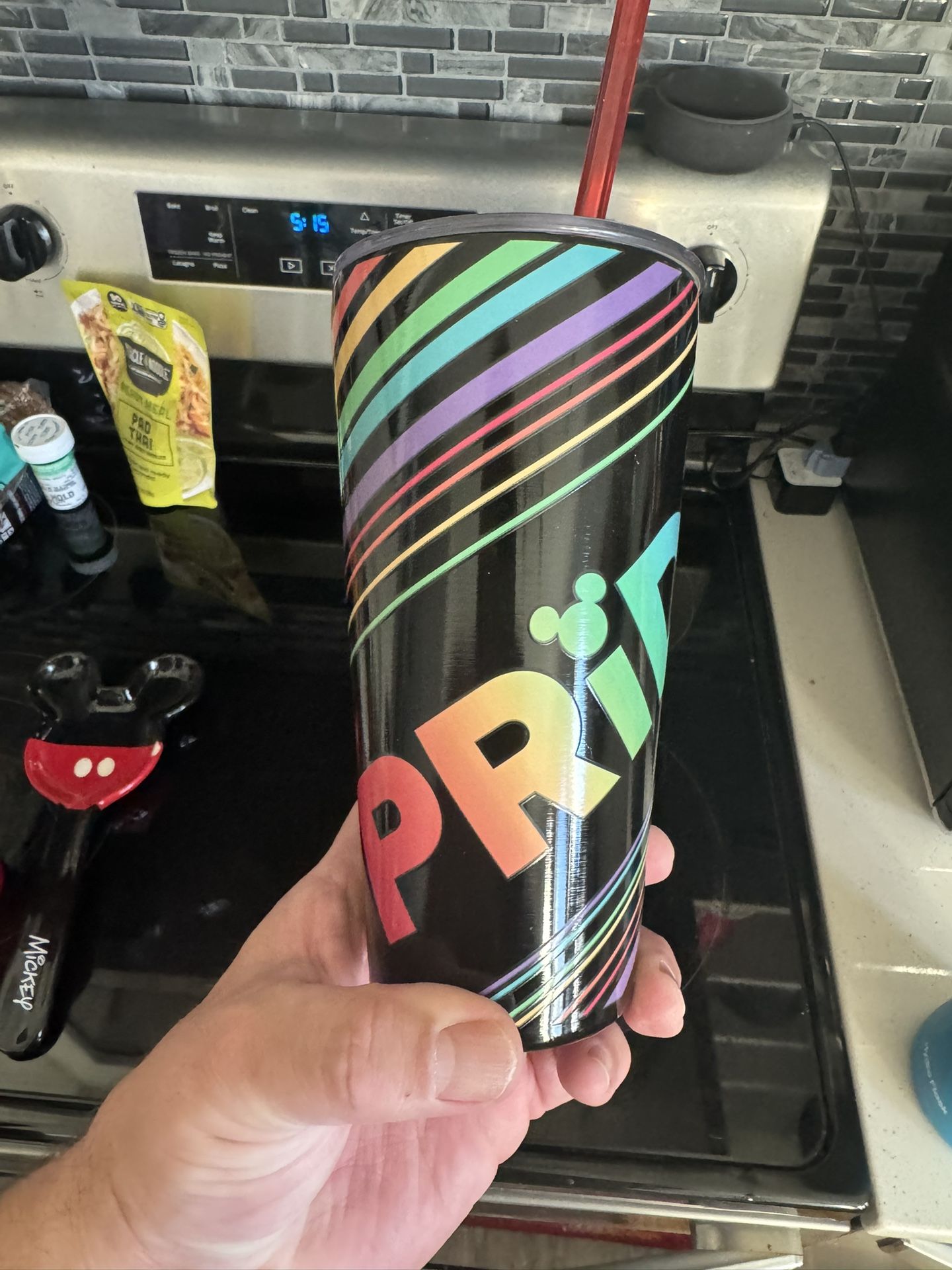 Disney PRIDE Insulated Cup Mug W Straw