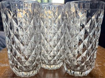 Fostoria York American Clear Highball 6" Barware Glasses Set of 8