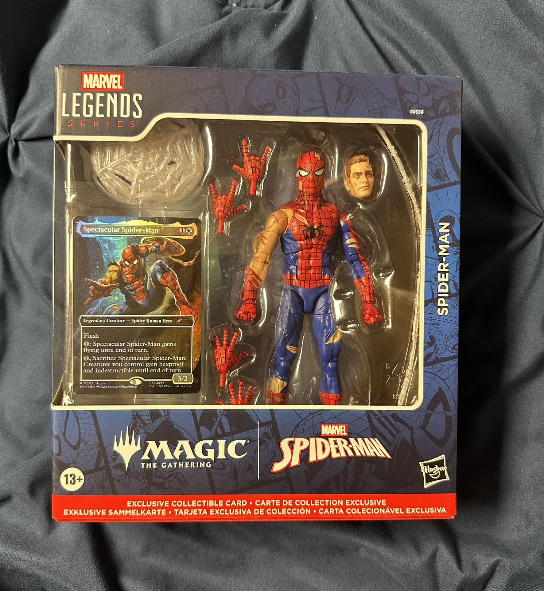READ New Magic The Gathering Spider-Man Marvel Legend Battle Damaged Action Figure