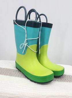 Cat & Jack Blue And Green Rainboots
