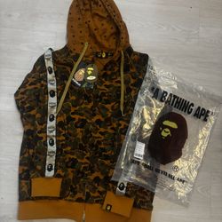 Bape X MCM Zip Up Size 3xl