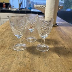 Crystal glasses - Set of three 