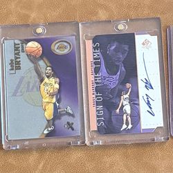 Huge Laker, Vintage Basketball, complete Hardcourt set (60 cards) and  autograph Trady Mcgrady!!!