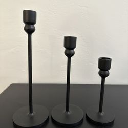 Black Taper Candle Holder 