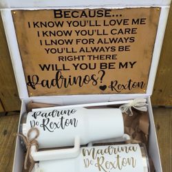 Will You Be My Godfather Godmother Boxes