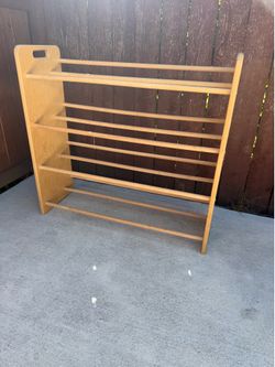 Wooden Shoe Rack Organizer – 10 Pair Storage