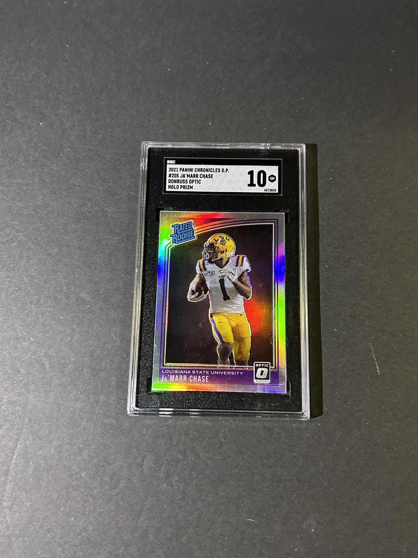 (SGC 10) 2021 Chronicles Optic Holo Jamarr Chase Rookie Card