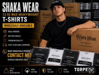 Shaka Black Heavyweight Tee