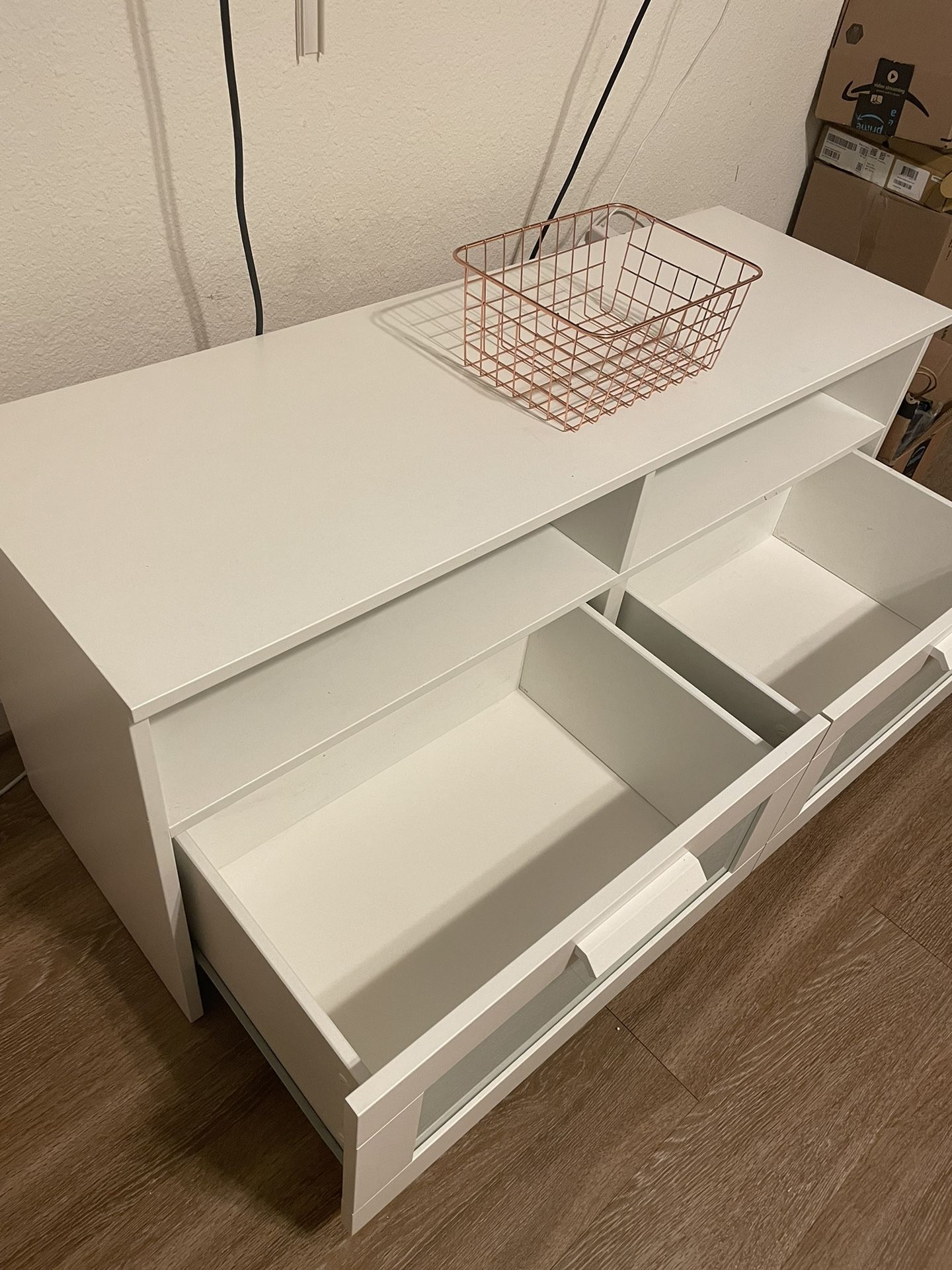 Ikea Brimnes Tv Stand White Great Condition!!! for Sale in Chesapeake