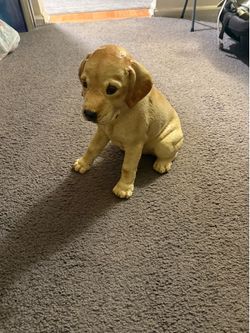 Ceramic Yellow Lab Sculpture by the Townsends