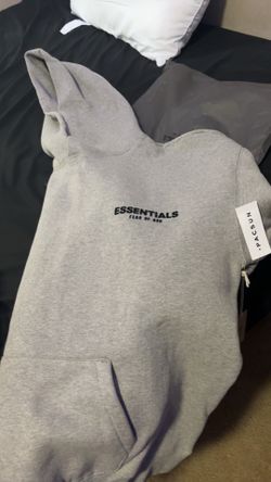 Grey essentials hoodie medium