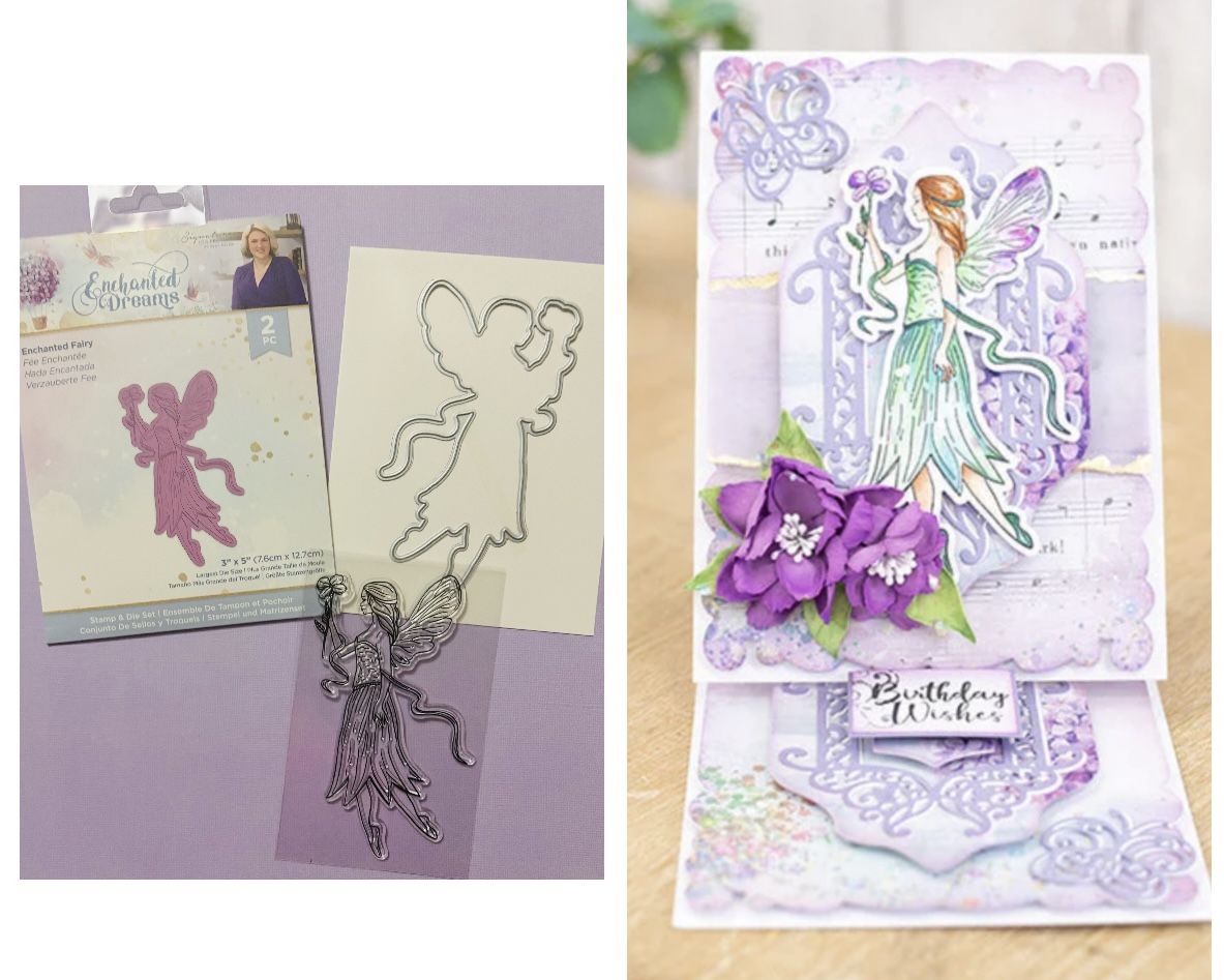 2pc Enchanted Fairy Stamp & Die Set