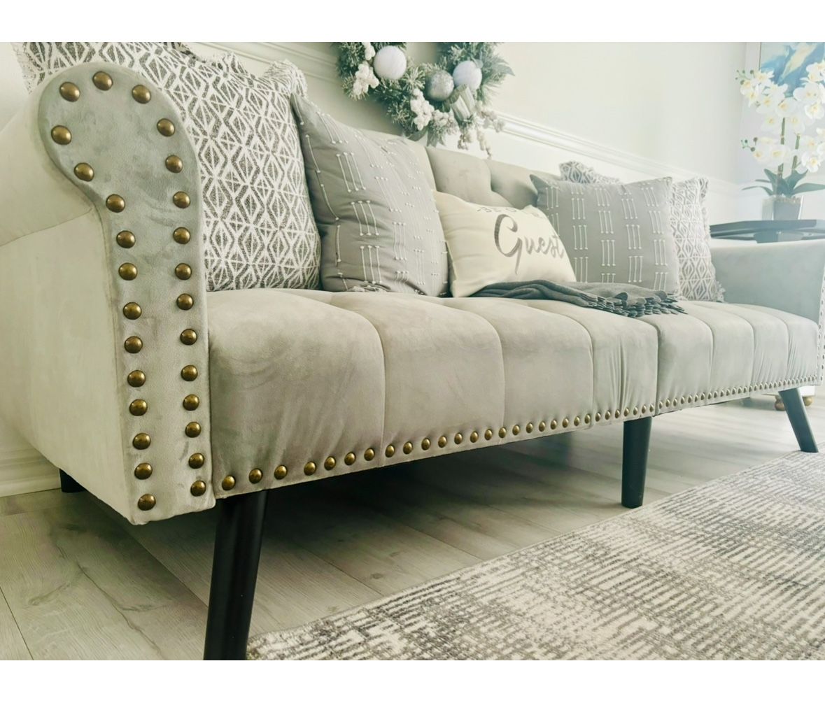 Gray Couch - Also Futon