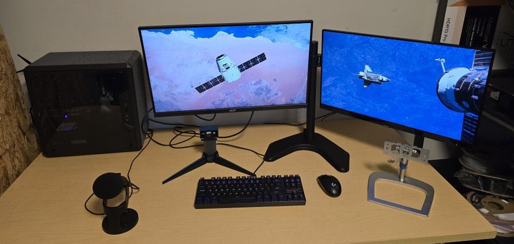 Gaming PC | RTX 3060 ti | Ryzen 5 7600X | 32GB DDR5 6000Mhz | 2.5TB SSD | Wifi 6 | B650 mATX | 1440P 180hz Monitor | Peripherals included
